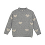 Daily7 - Knitted sweater heart - Medium grey melange