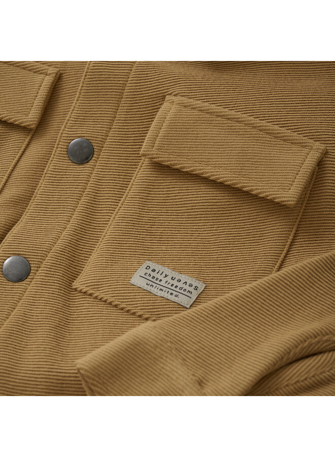 Daily7 - Shirt jacket structure - Light chestnut