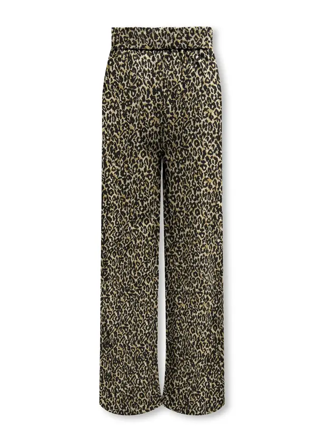 Kids Only - Poptrash icon wide pant – Black/AOP leo