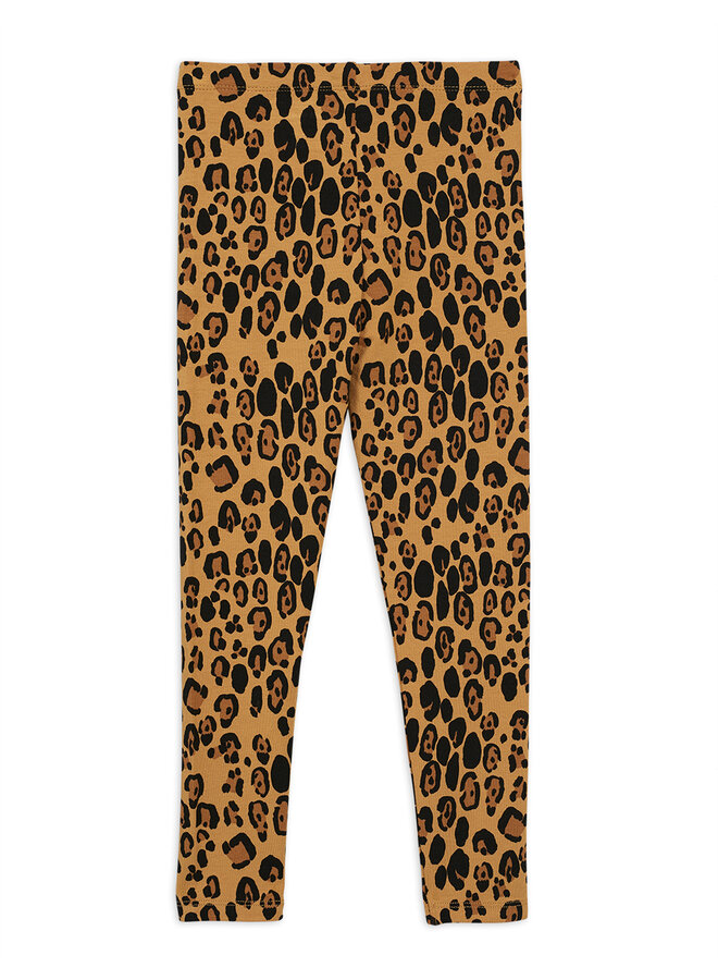 Mini Rodini - Basic leopard leggings - Beige