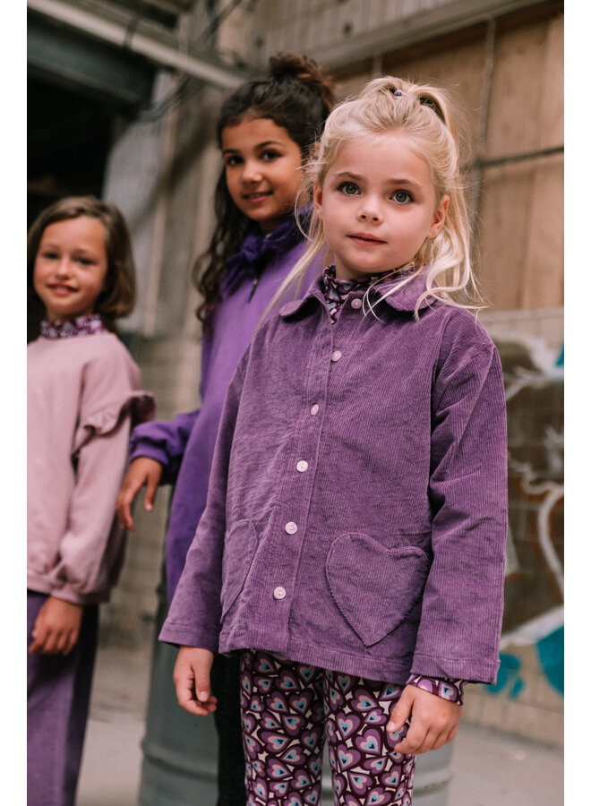 Jacky Sue - Mimi overshirt – Purple corduroy