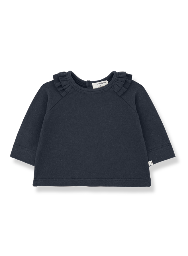 1+ in the family - Brigitte girly t-shirt - Dark-blue