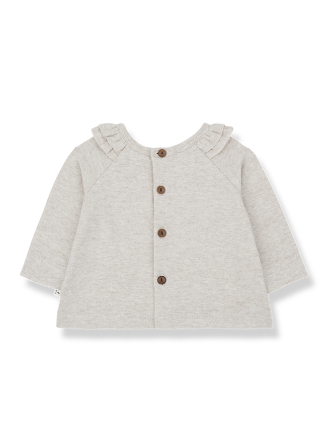 1+ in the family - Brigitte girly t-shirt - Rice