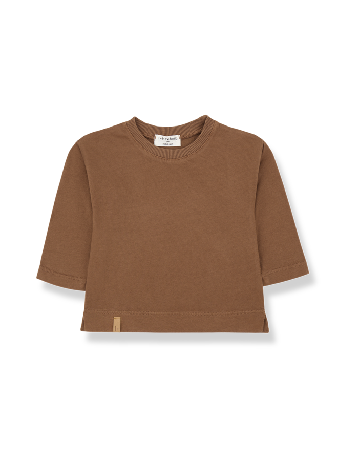 Esben l.sleeve t-shirt - Castagna