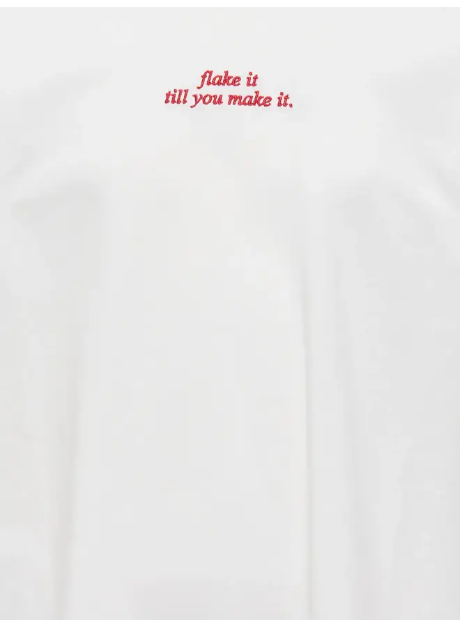 Kids Only - Babette loose tee – Cloud dancer/Croissant