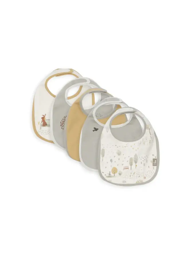 Jollein - Slab jersey waterproof – Tiny park (5pack)