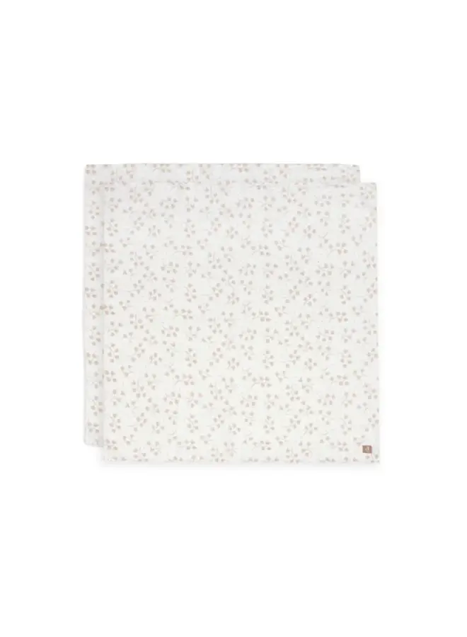 Hydrofiele doek large 115x115cm - Leafy dreams (2pack)