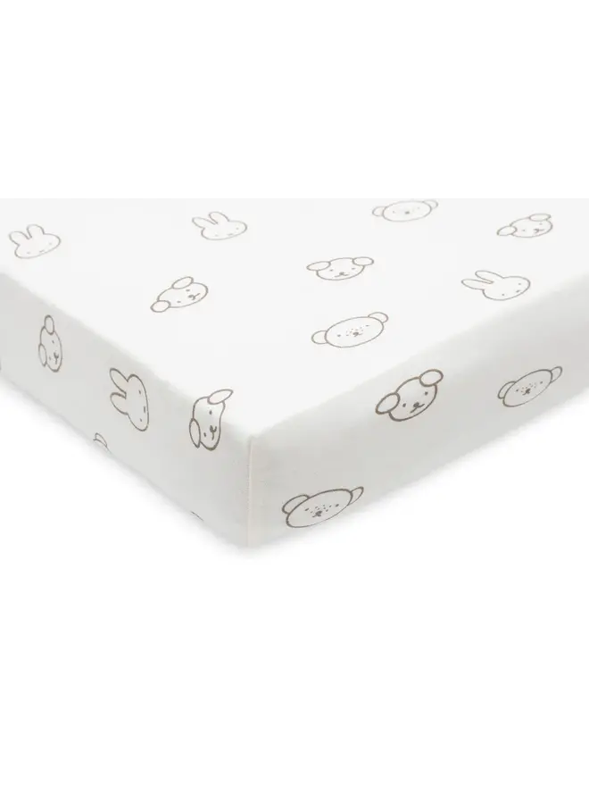 Jollein - Hoeslaken jersey 70/75x140/150cm – Miffy and Friends