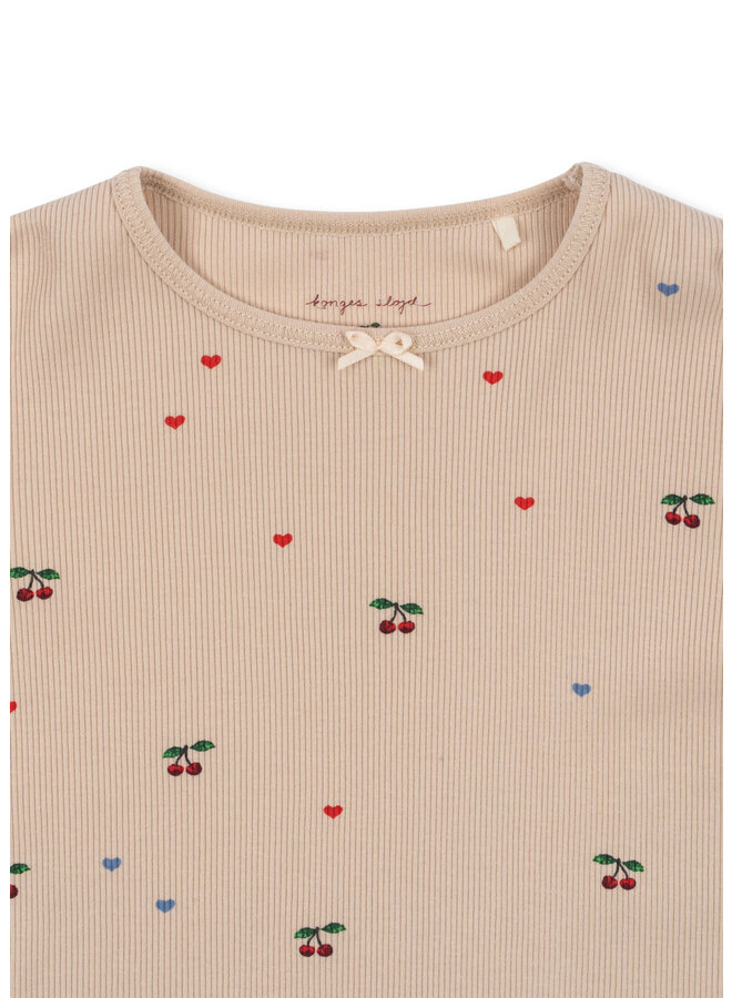 Konges Sløjd - Ella ls tee - Cherry coeur blush