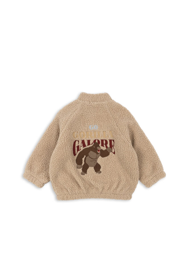 Konges Sløjd - Jazz teddy bomber jacket - Oxford tan