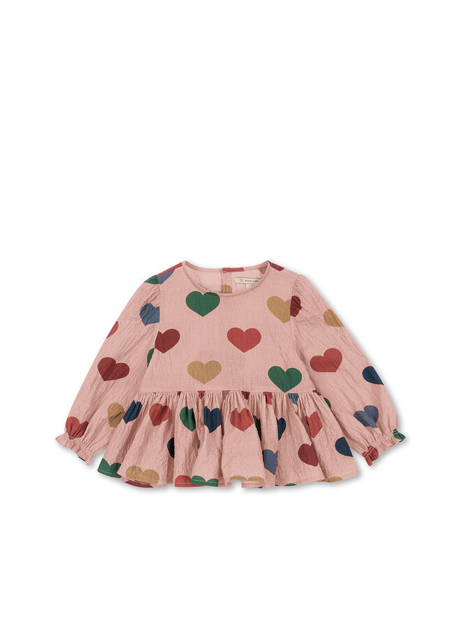 Konges Sløjd - Elin blouse - Coeur rose coloré