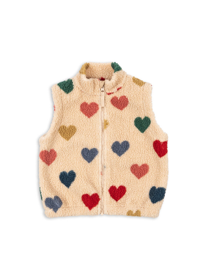 Konges Sløjd - Jody teddy vest - Bon coeur coloré