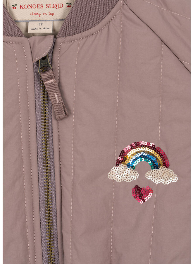 Konges Sløjd - Juno sequin bomber jacket - Twilight mauve