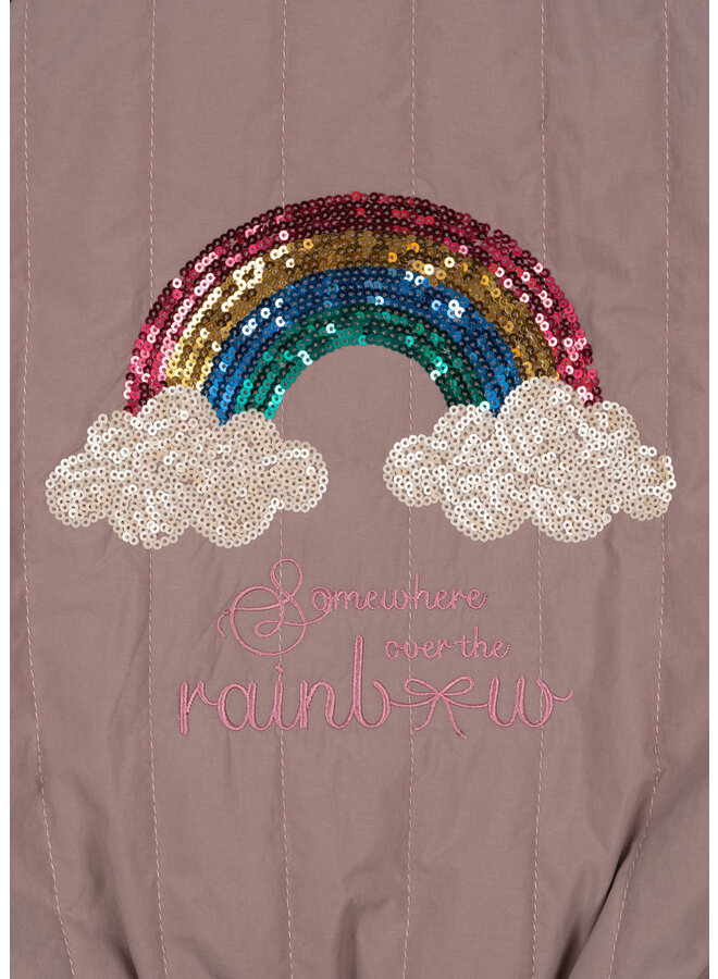 Konges Sløjd - Juno sequin bomber jacket - Twilight mauve