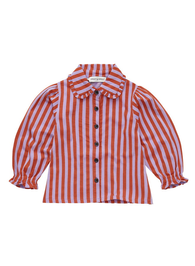 Girls stripe blouse - Lavender