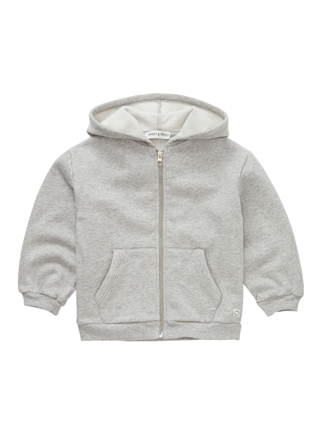 Sproet & Sprout - Hooded cardigan Sproet - Grey melee