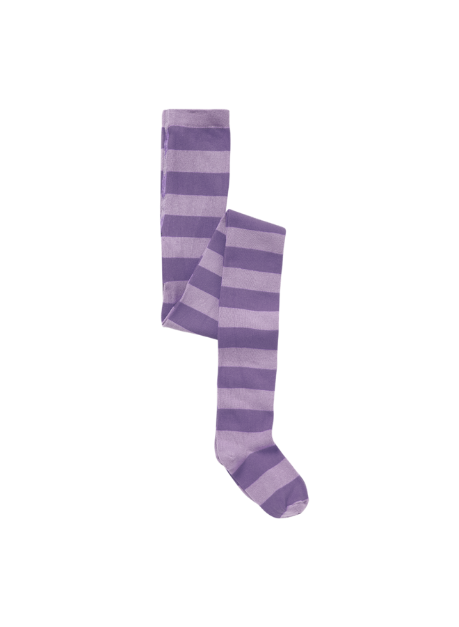 Sproet & Sprout - Tights block stripe - Purple night