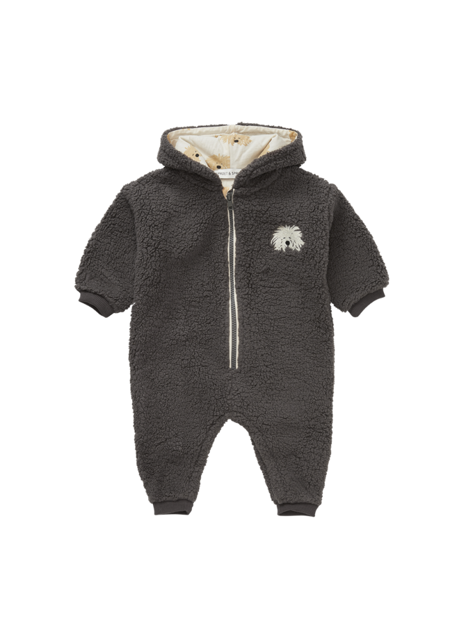 Baby teddy onesie - Washed black