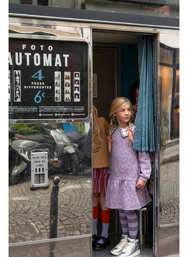 Sproet & Sprout - Dress hearts print - Lavender