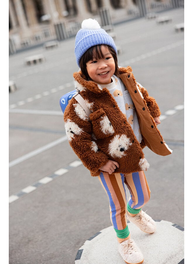 Sproet & Sprout - Winter legging multi clr stripe - Sand