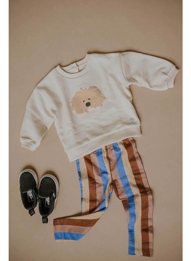 Sproet & Sprout - Winter legging multi clr stripe - Sand