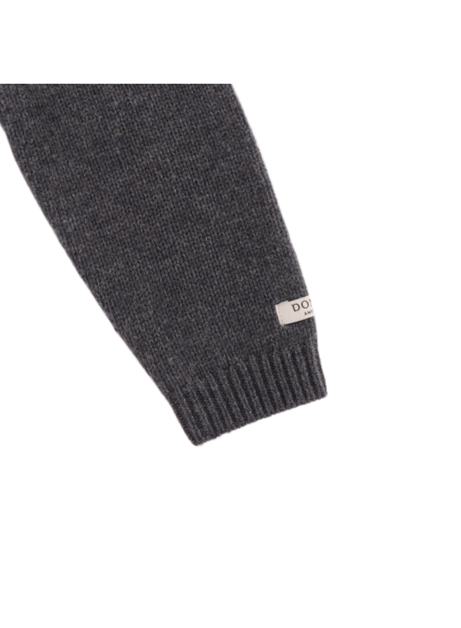 Donsje Amsterdam - Sibbe merino wool sweater koala – Cloudy grey melange