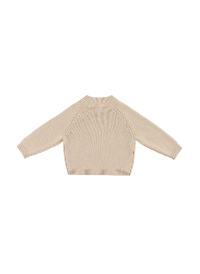 Donsje Amsterdam - Sibbe merino wool sweater unicorn – Soft sand