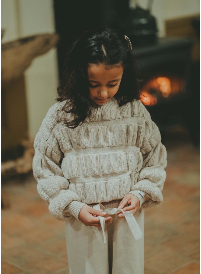 Donsje Amsterdam - Ceou sweater – White sand melange