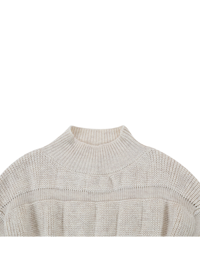 Donsje Amsterdam - Ceou sweater – White sand melange