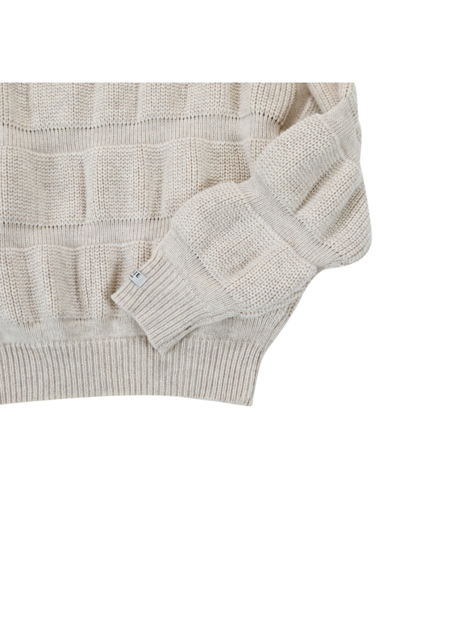 Donsje Amsterdam - Ceou sweater – White sand melange