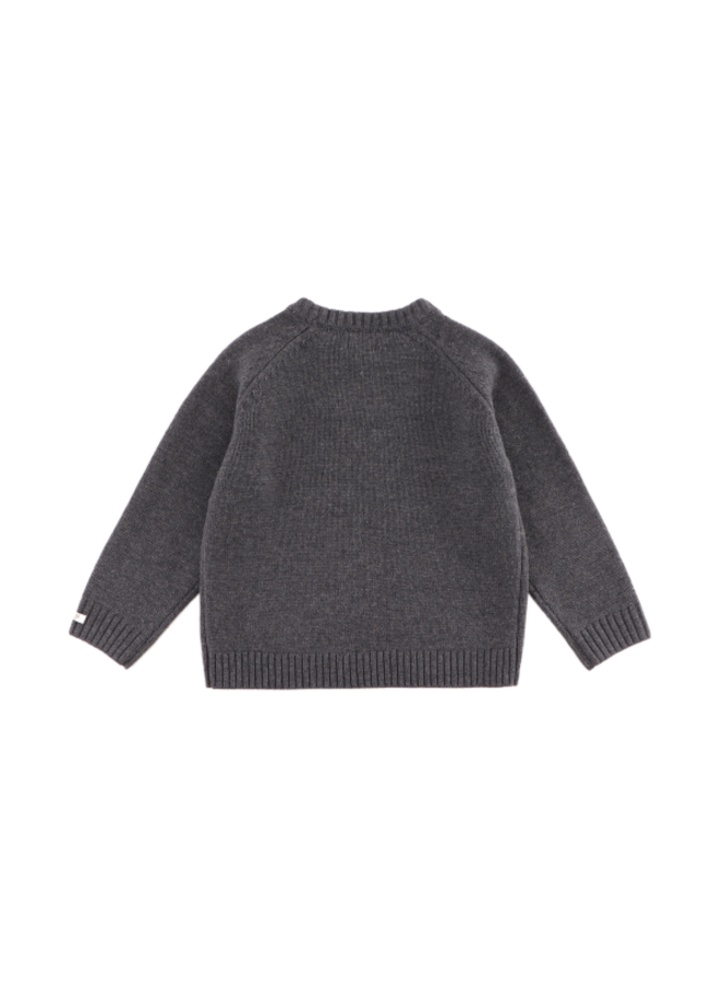 Donsje Amsterdam - Fionn merino wool sweater – Cloudy grey melange