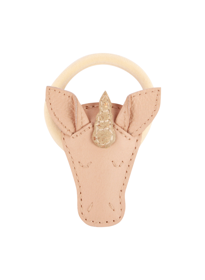 Josy special hair tie unicorn – Light rose leather