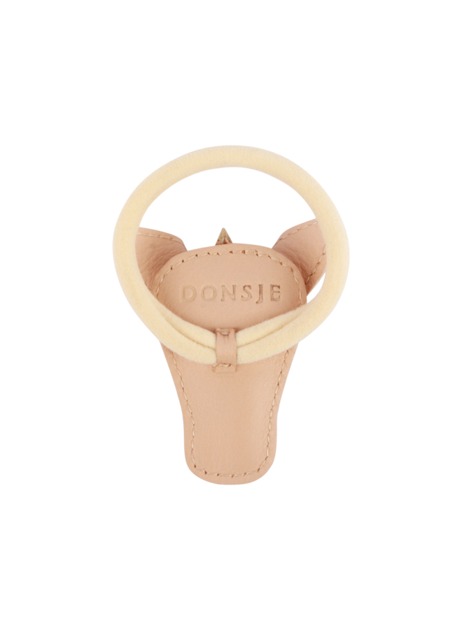 Donsje Amsterdam - Josy special hair tie unicorn – Light rose leather
