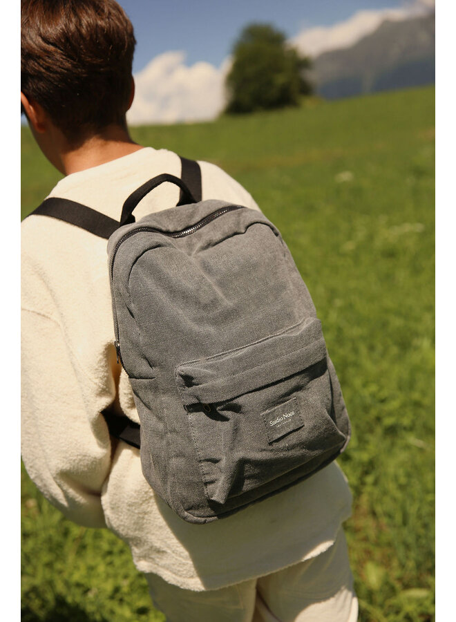 Studio Noos - Denim midi backpack grey