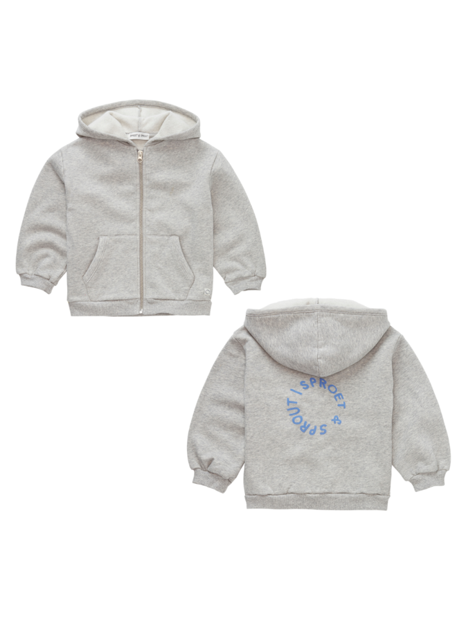 Sproet & Sprout - Hooded cardigan Sproet - Grey melee