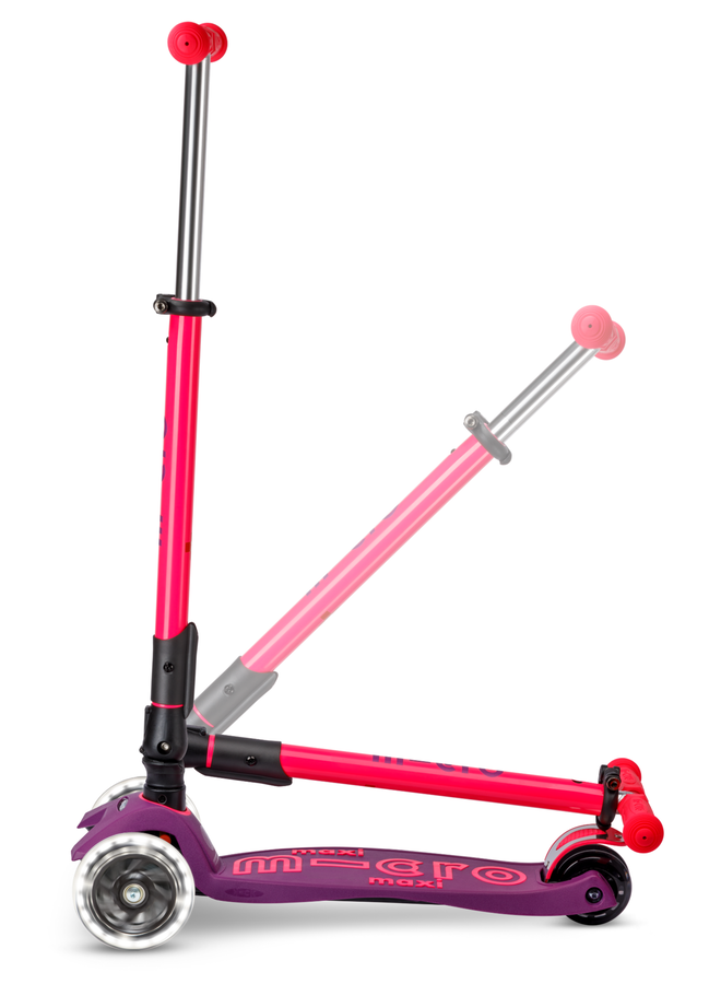 Micro step - Maxi Micro inklapbaar LED – Paars/Roze neon
