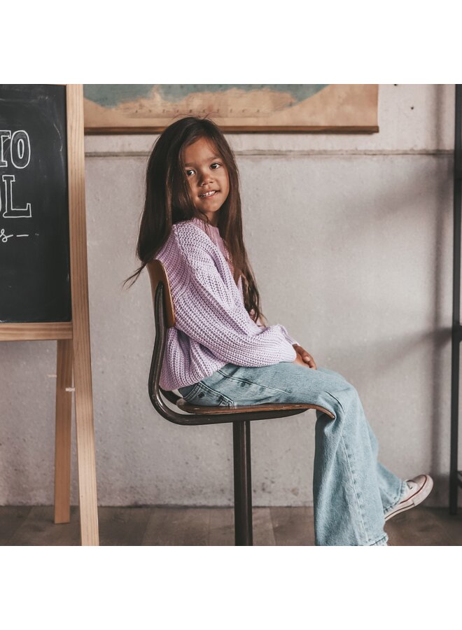 Your Wishes - Denim wide leg pants - Sky blue