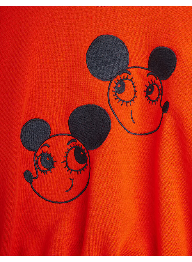 Mini Rodini - Ritzratz emb sweatshirt - Red