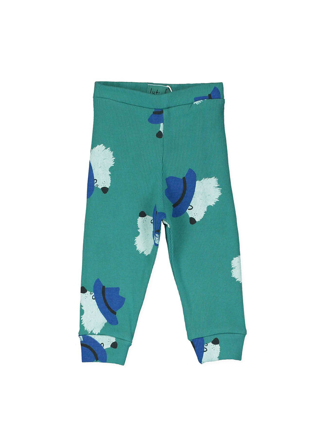 Baby rib leggings chill dogs - Green