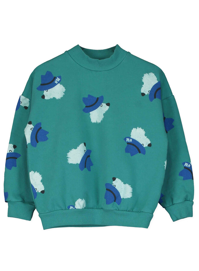 Lötiekids - Sweatshirt chill dogs - Green