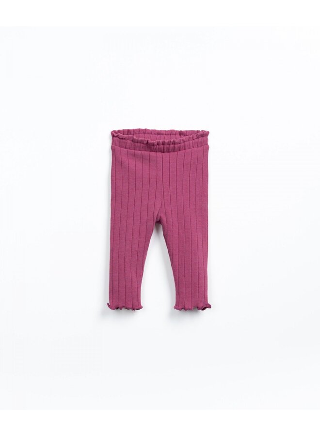 MINI – Rib leggings – Beetroot