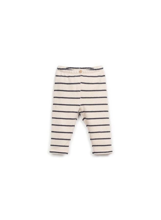 MINI – Striped jersey leggings – Grafite