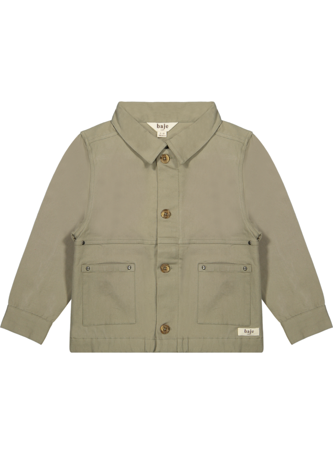 Baje Studio - Aubin jacket cargo - Green moss