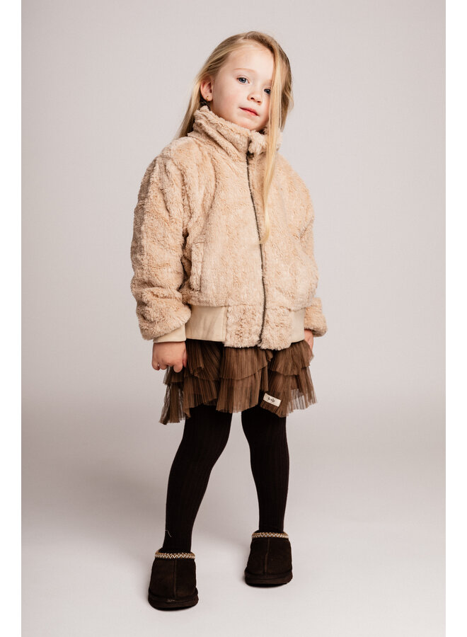 Baje Studio - Nidau teddy jacket - Sand desert