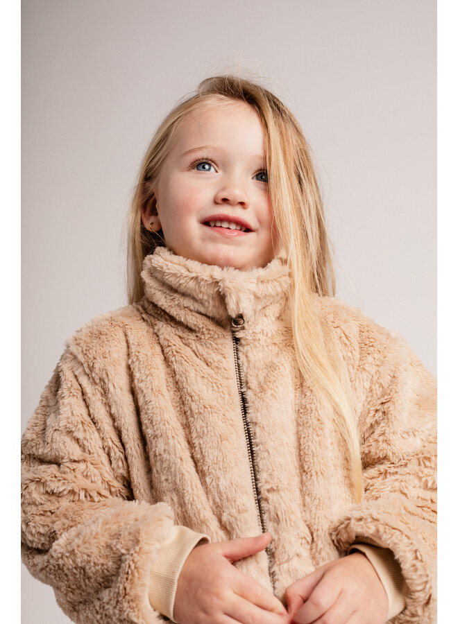 Baje Studio - Nidau teddy jacket - Sand desert