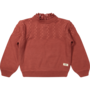 Baje Studio - Vallon knitted top - Red maroon
