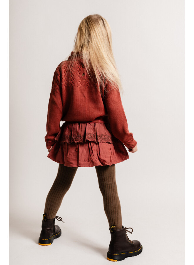 Baje Studio - Paige skirt - Red maroon