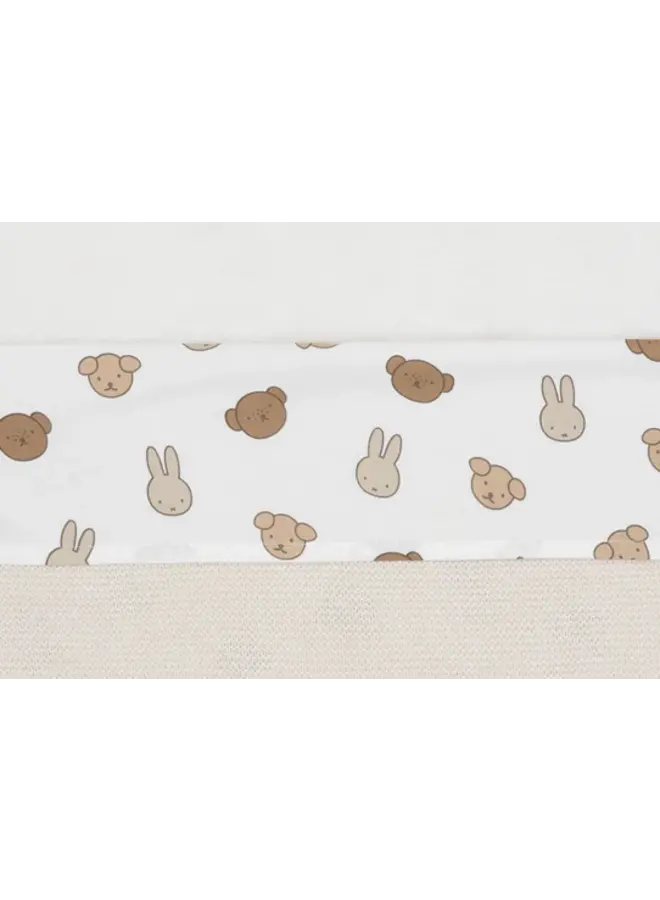 Jollein - Laken ledikant 120x150cm – Miffy and friends