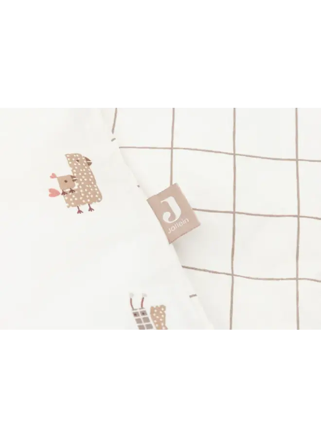 Jollein - Dekbedovertrek met sloop 100x140cm – Animal friends