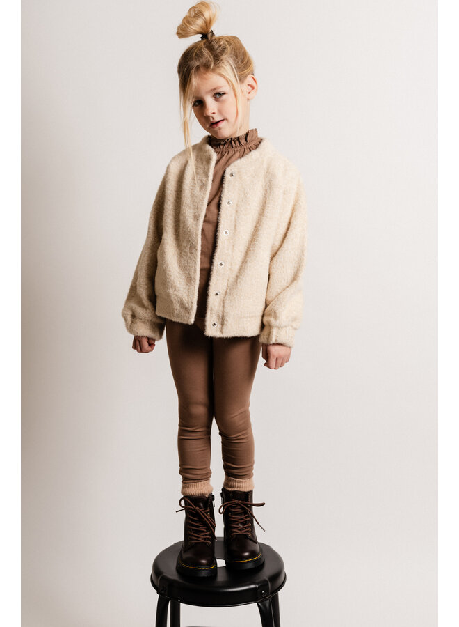 Baje Studio - Sainte teddy cardigan - Sand desert